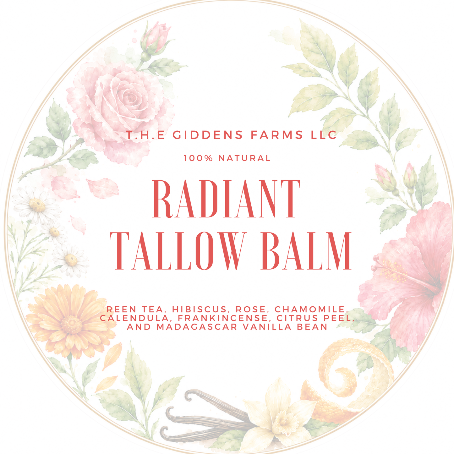 NEW* Radiant Tallow Balm (made with botanicals)