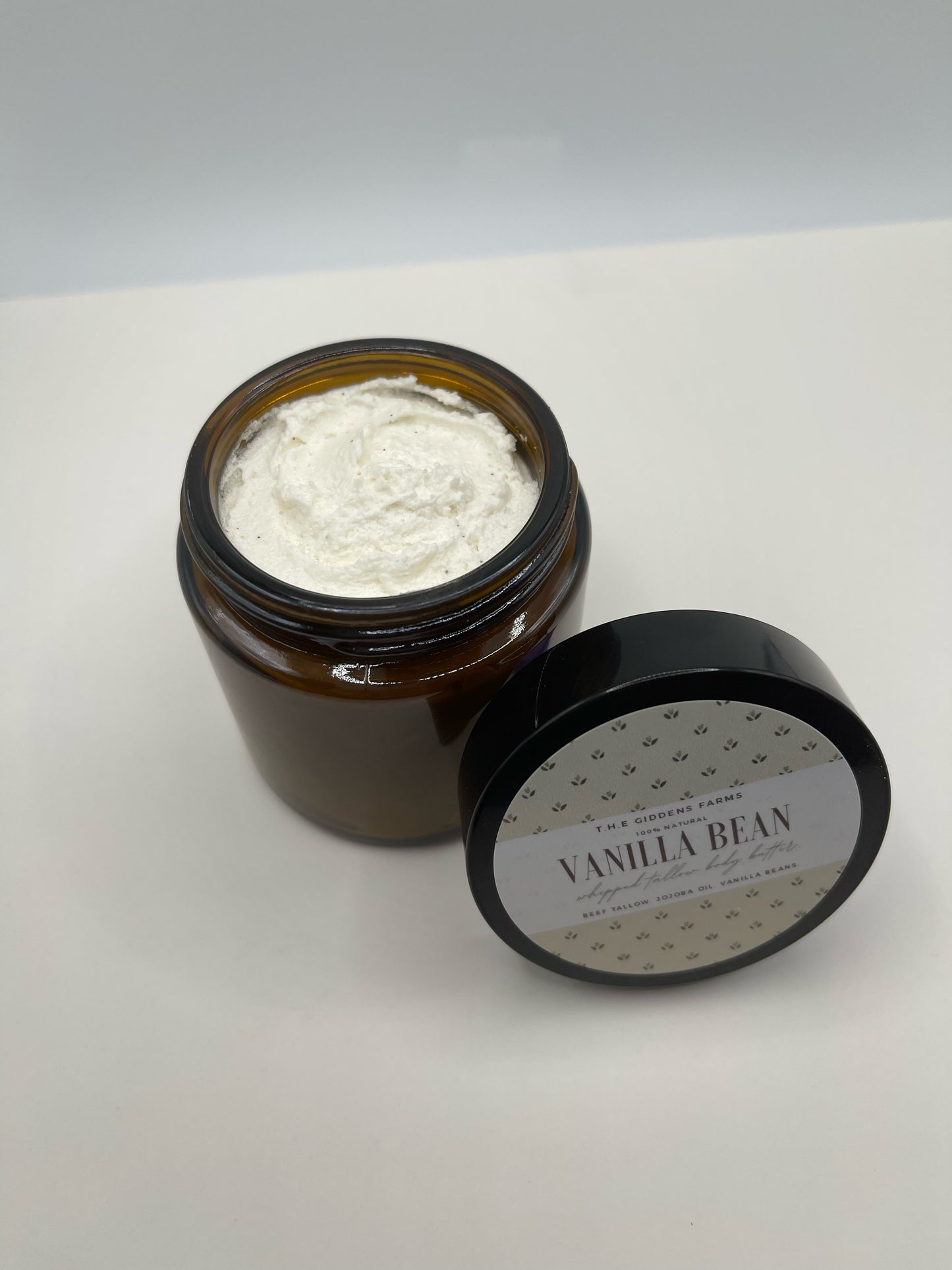 Vanilla Bean Whipped Tallow (4 ounce glass jar)