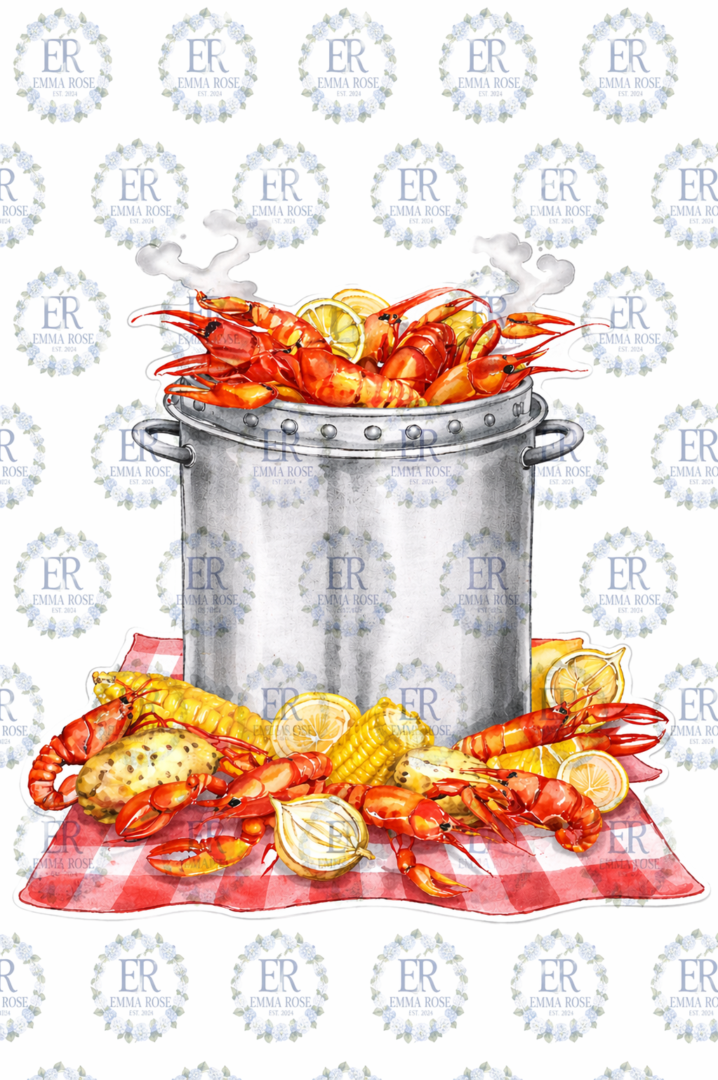 Crawfish Boil Door Sign 18in