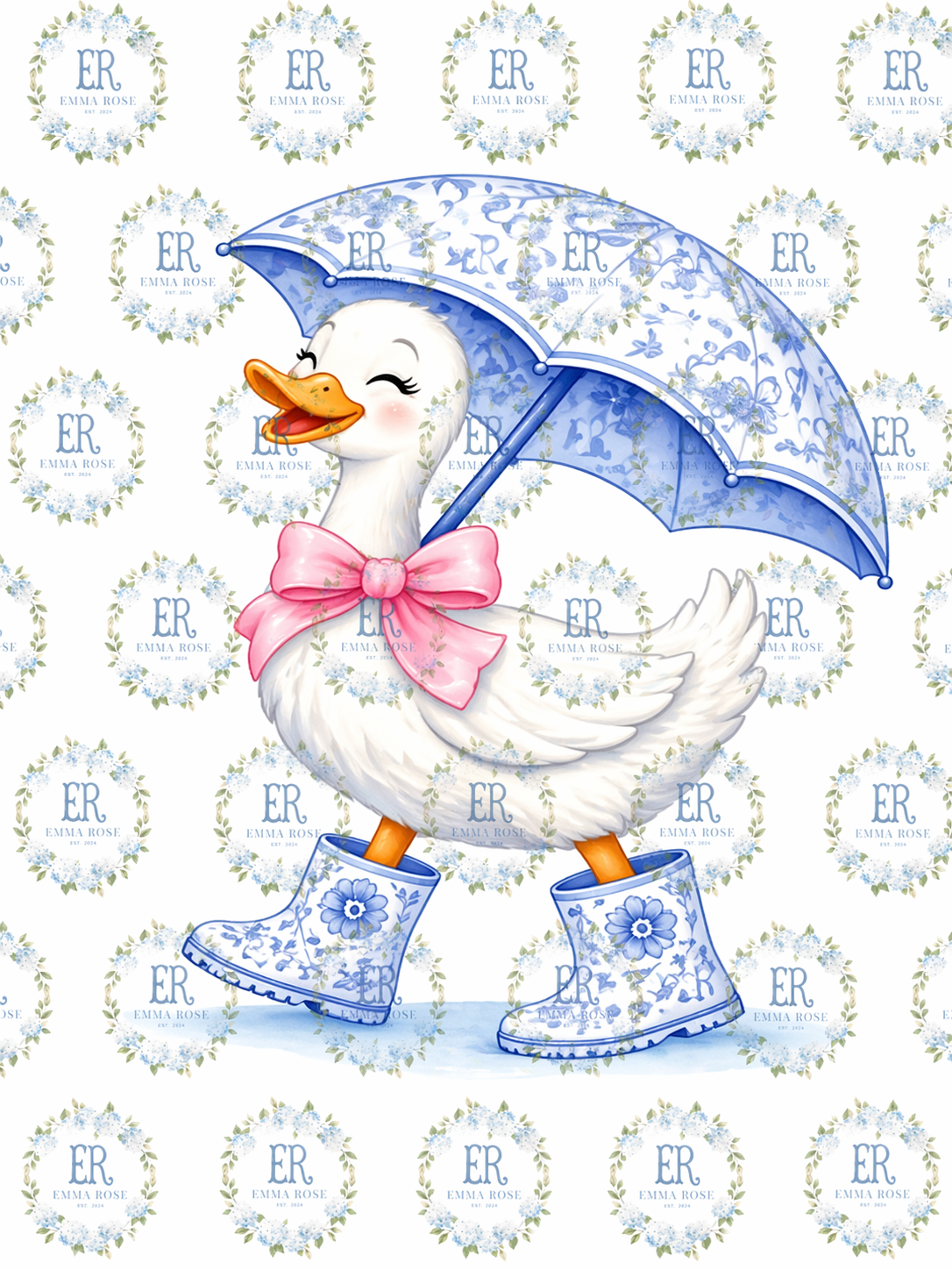 Rain Boot Goose Door Sign 18in