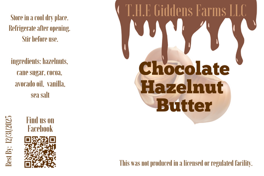 Chocolate Hazel Nut Butter