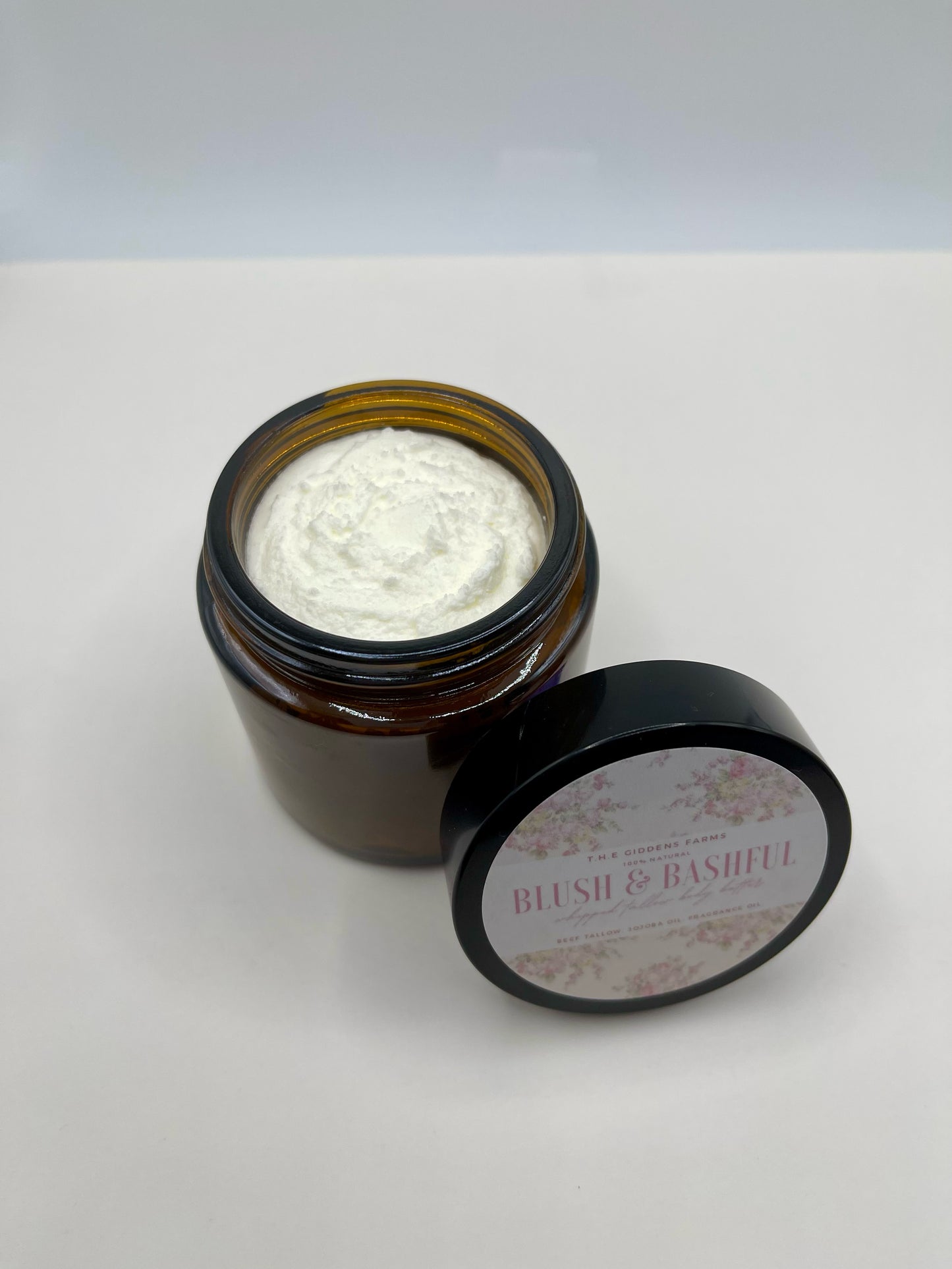 Blush & Bashful Whipped Tallow (4 ounce glass jar)