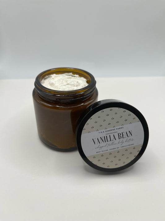 Vanilla Bean Whipped Tallow (4 ounce glass jar)