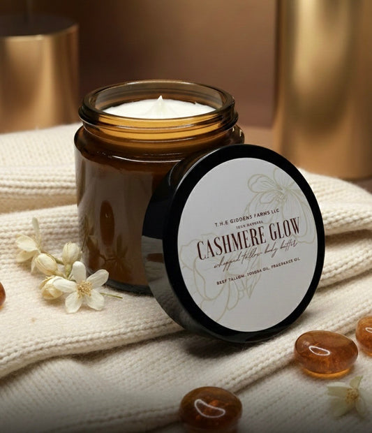 Cashmere Glow Whipped Tallow (4 ounce glass jar) 25% off at checkout!