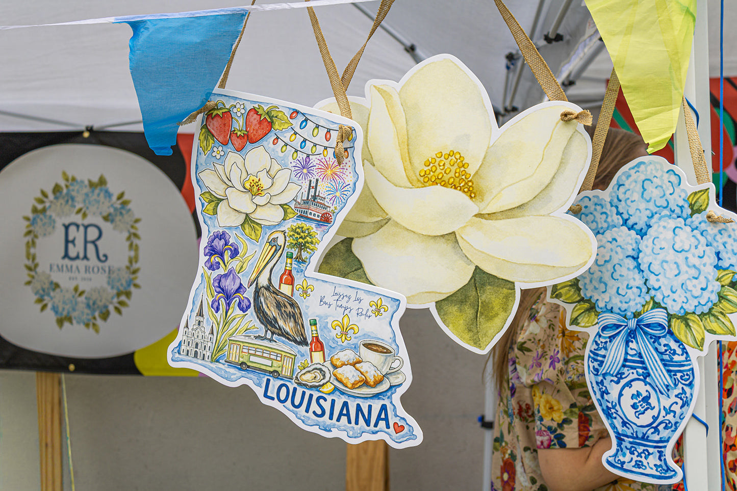 Louisiana Door Sign 18in