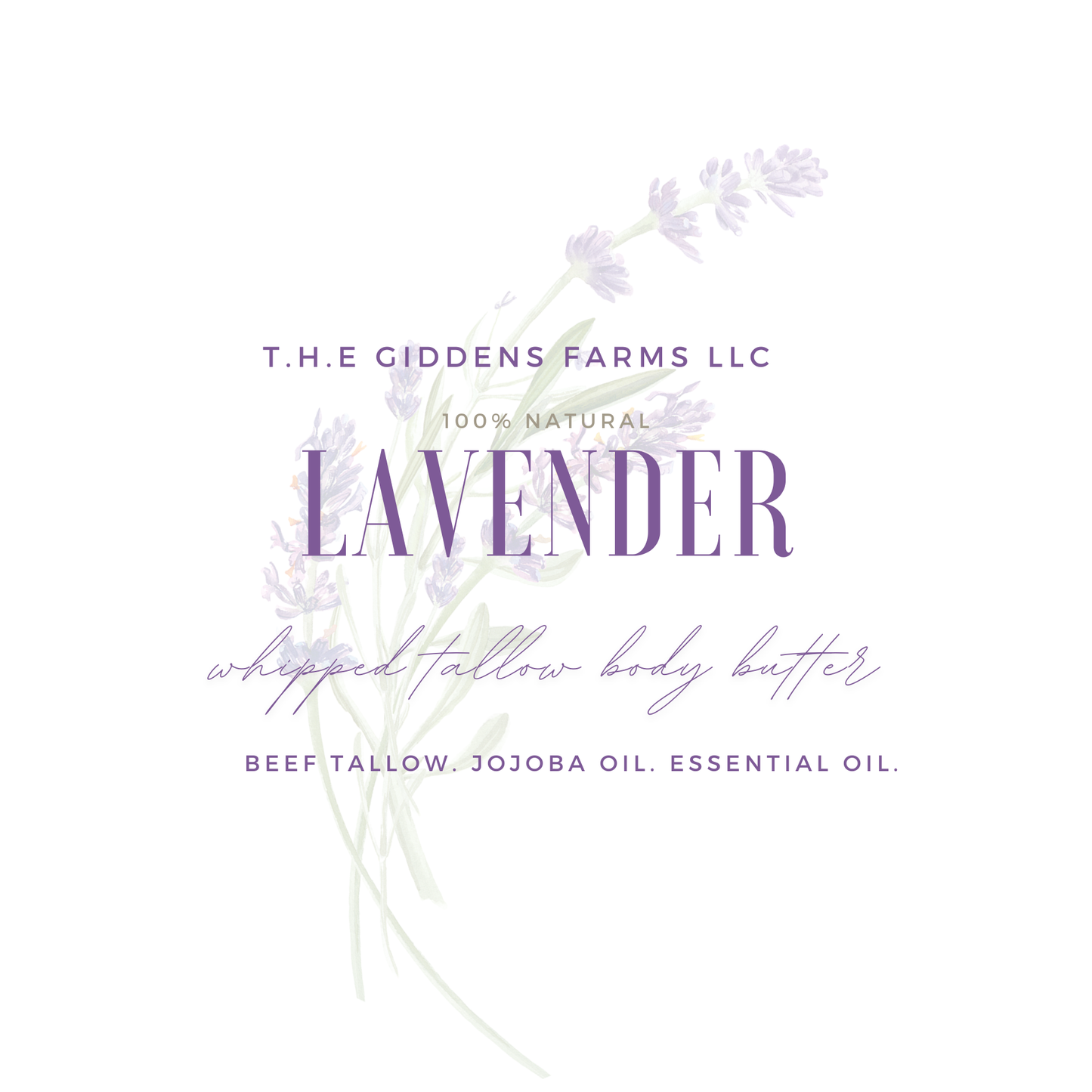 Lavender Whipped Tallow